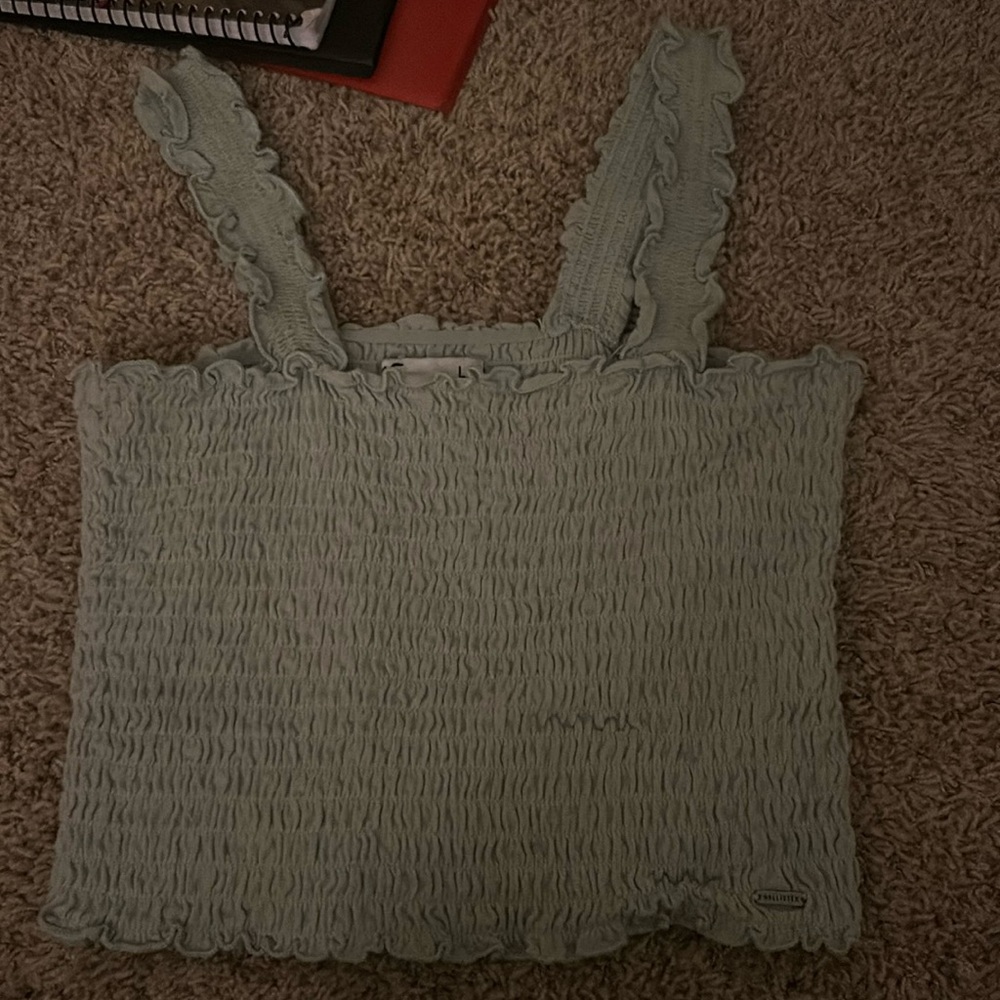Turquoise Hollister Cropped Tank